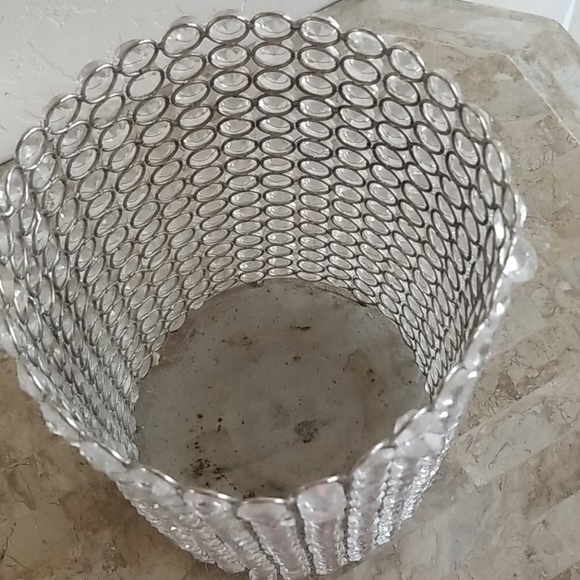 Z Gallerie Extra Large Crystal Candle Holder - Picture 4 of 4